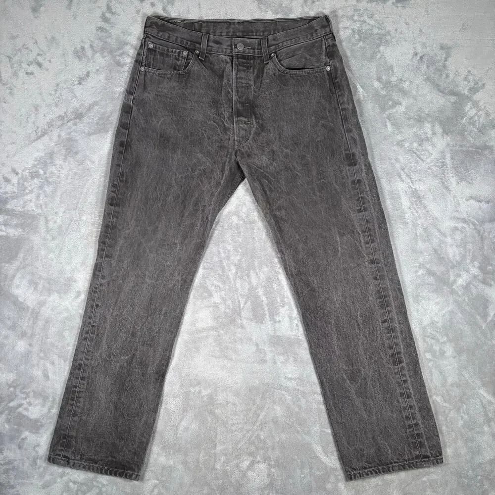 Levi’s 501XX Men’s Jeans Size W36 L32 Faded Black Button Fly Straight Leg